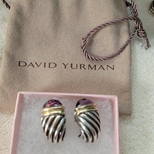 David Yurman Amethyst Shrimp Earrings